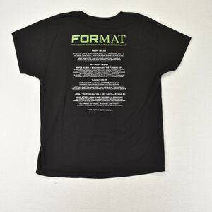 Format Festival Shirt Medium Large L Black 2022 Lineup Bentonville Phoenix Rufus